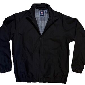 Chaps Ralph Lauren Harrington Jacket Mens Size XLT Navy Blue Full Zip Casual